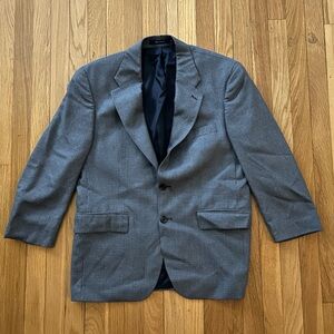 Chaps Ralph Lauren Vintage Blazer Gray Checkered - Men's 40S
